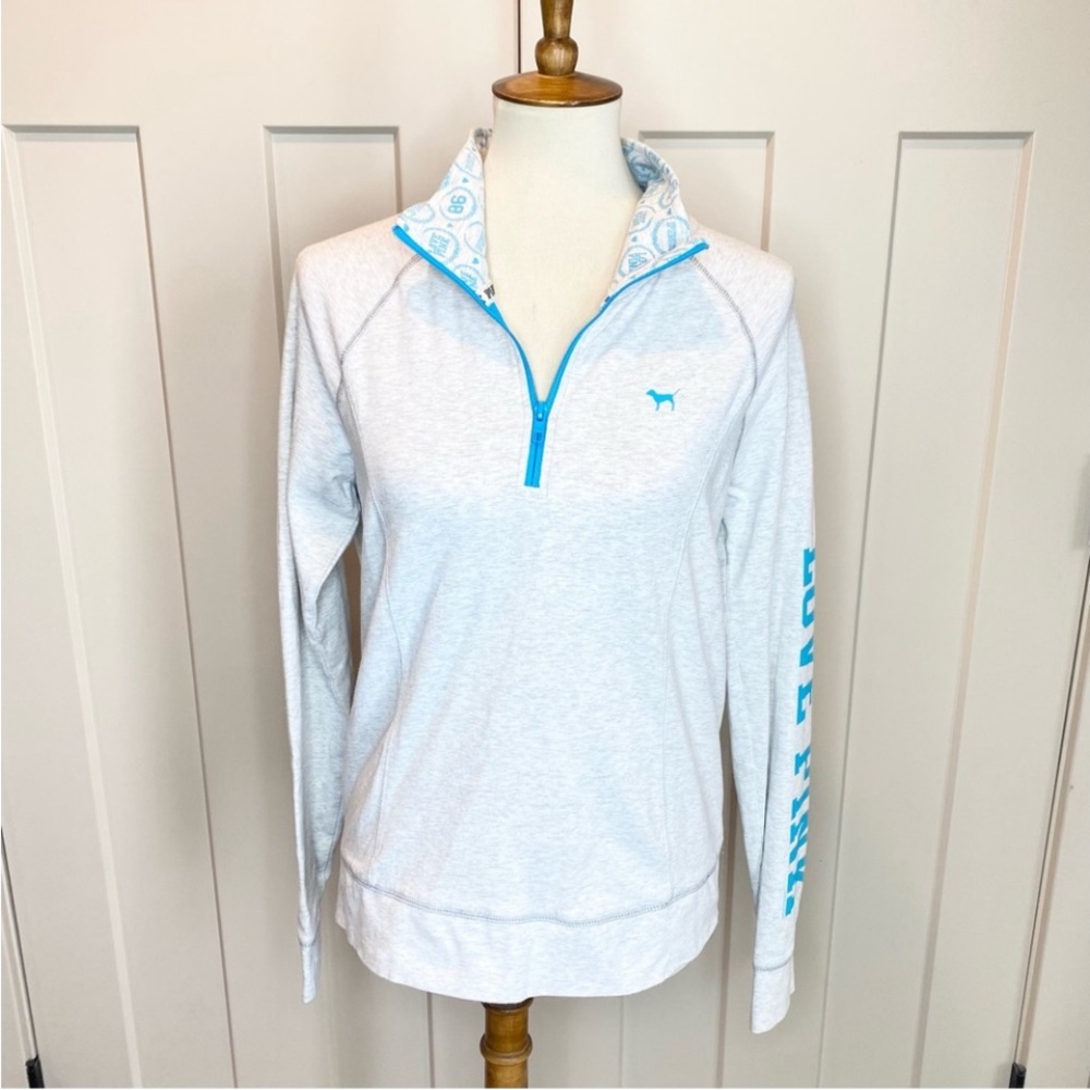 Victoria’s Secret PINK 1/2 zip pullover gray M